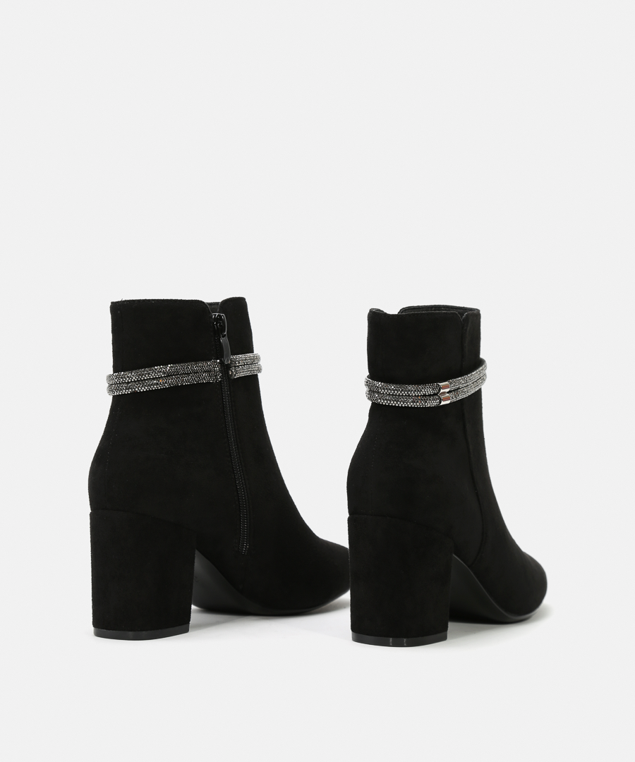 Botins salto pulseira strass image number null